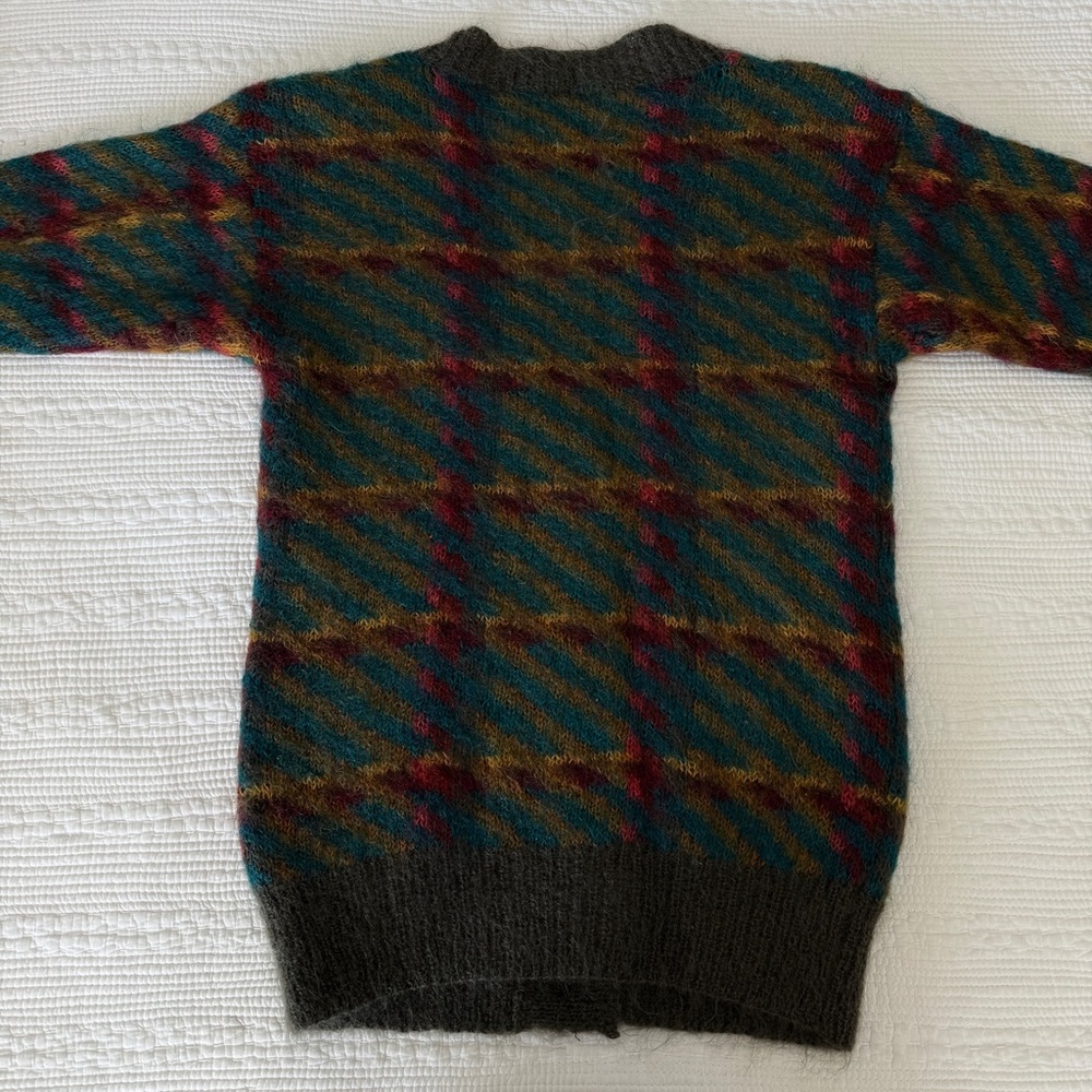 Vintage Hand Knit Mohair Wool Oversized Sweater M by Michelle Stuart 90s Grunge - Picture 10 of 15